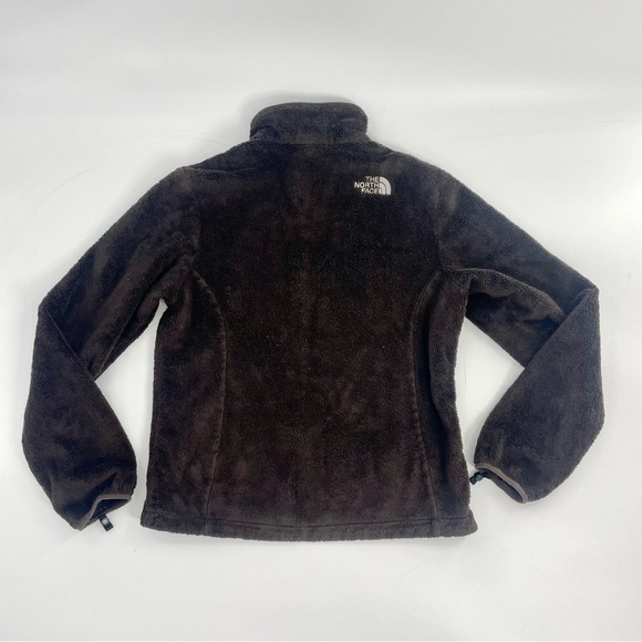 NORTH FACE CHOCOLATE BROWN Fuzzy Teddy Full Zip Soft Shell FLEECE JACKET XS - Picture 12 of 13